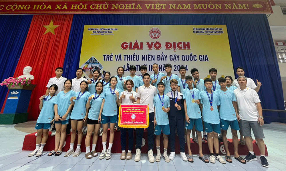 Bac Giang ranks first in 2024 National Youth and Junior Rod Pushing Championship