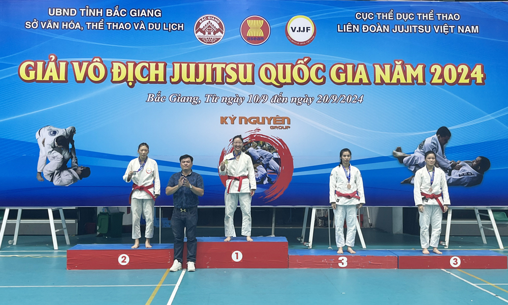 Bac Giang team wins 9 medals at 2024 National Jujitsu Championship
