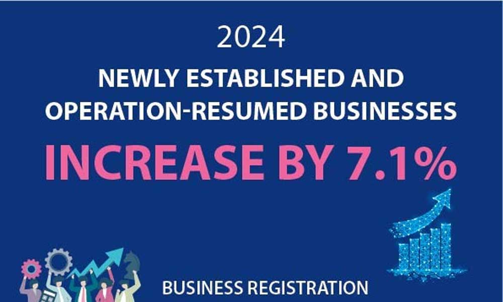 Newly-established and operation-resumed businesses in 2024 increase by 7.1%