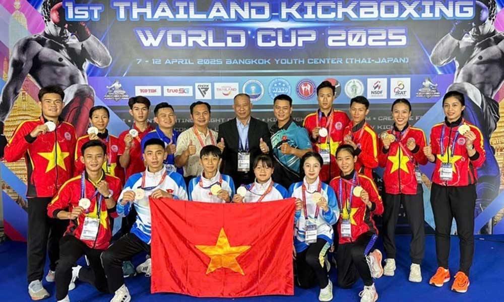 Vietnam secures five gold medals at 2025 Thailand Kickboxing World Cup