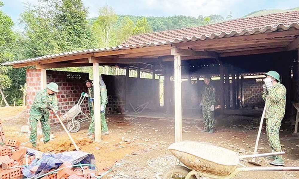 21 localities no longer have temporary or dilapidated houses