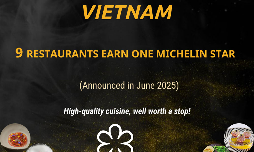 Vietnam now home to nine one-star MICHELIN restaurants