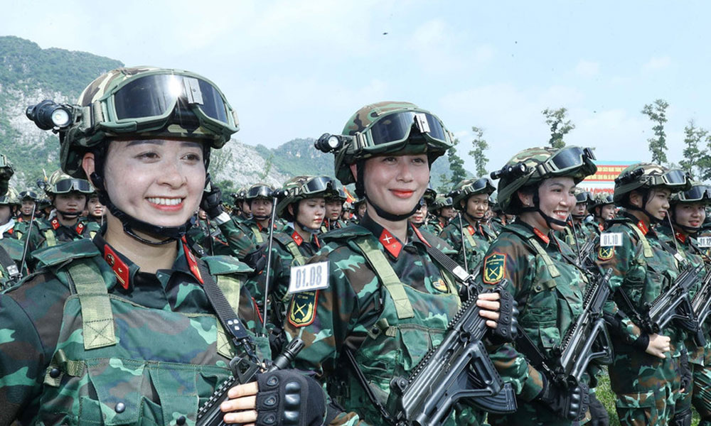 Military, police forces join first rehearsal for 80th National Day celebration