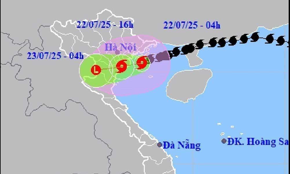 Typhoon Wipha triggers widespread rain, winds, flooding risks on Jul.22