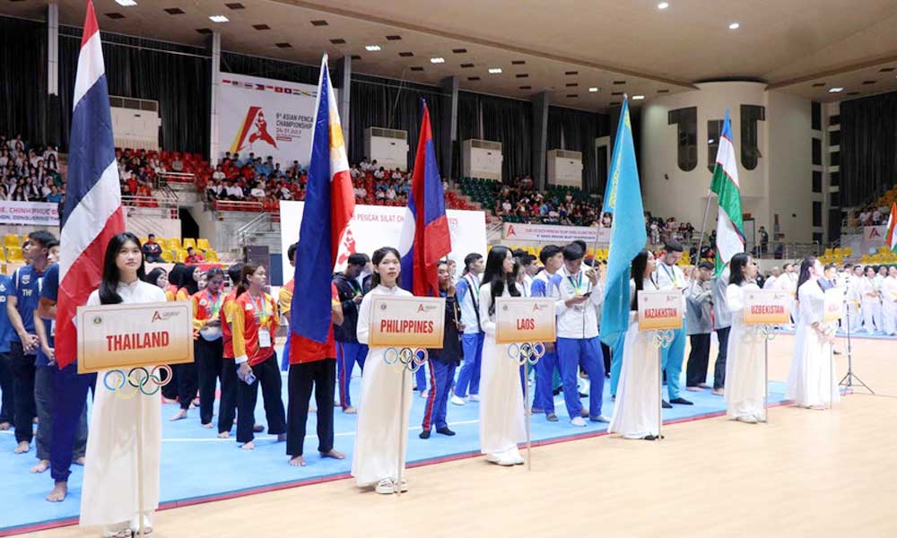 Ten nations compete in ninth Asian Pencak Silat Championship in Vietnam