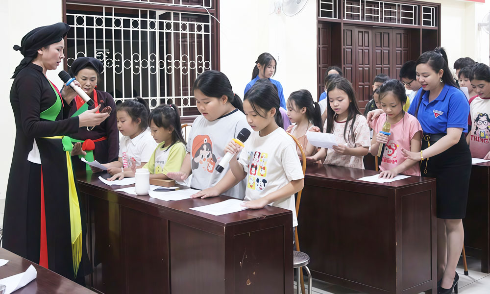 Over 2,300 young people receive free Quan ho folk singing classes in Bac Ninh