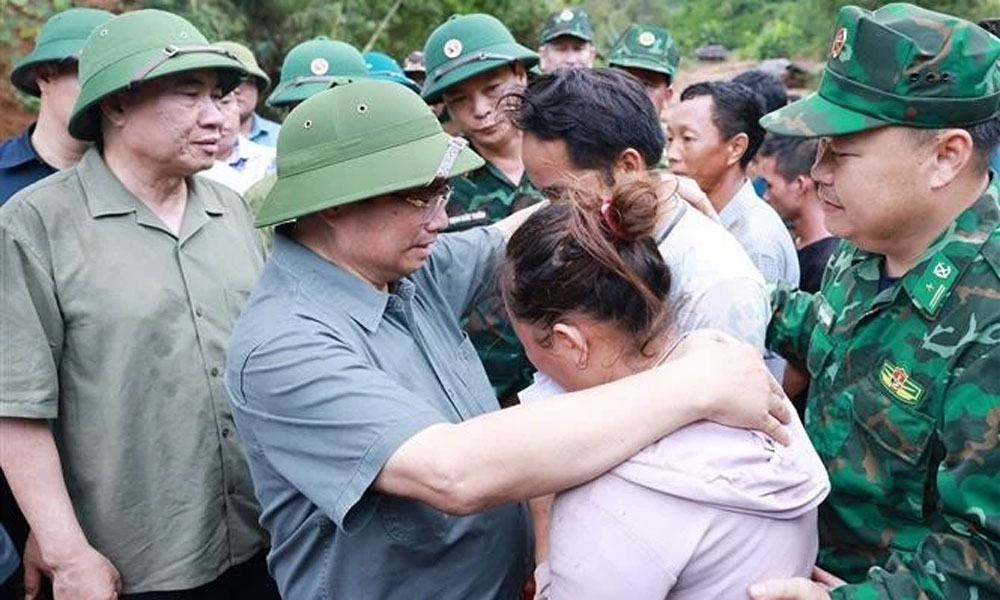 PM Pham Minh Chinh visits flood-ravaged Dien Bien province, urges swift relief efforts