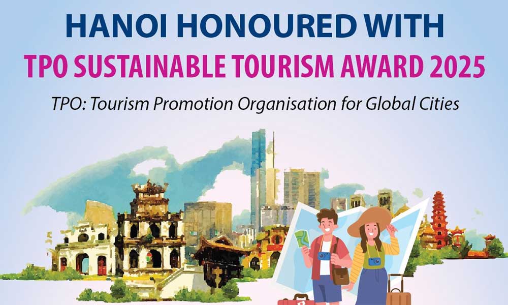 Hanoi named sustainable tourism destination at TPO 2025