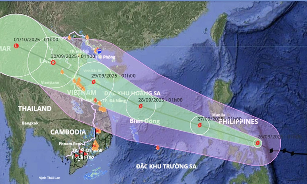 Storm Bualoi to enter East Sea after midnight, expected to grow stronger