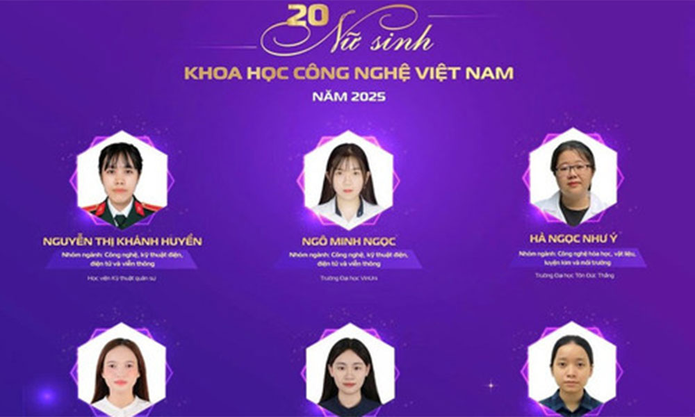 Top 20 female sci-tech students of 2025 honoured