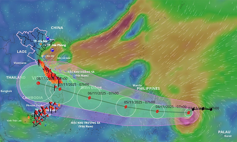 Typhoon Kalmaegi could reach 166 kph winds in Vietnam waters, threatening central coast by Thursday
