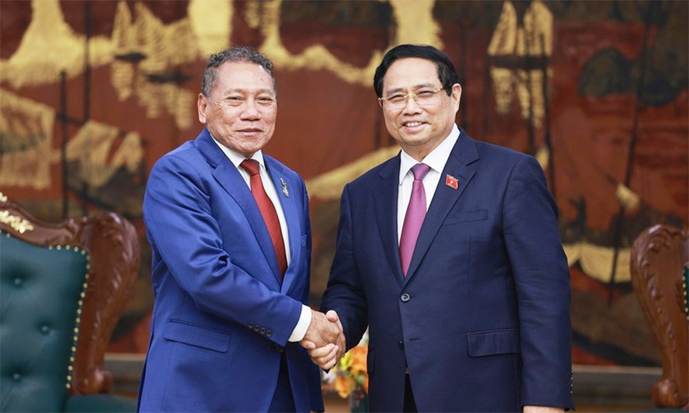 Prime Minister receives Solomon Islands Minister of Foreign Affairs and External Trade