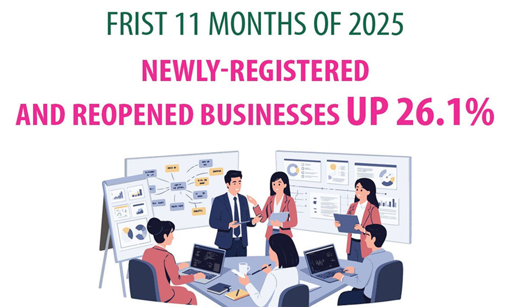 Newly established and reopened businesses up 26.1%