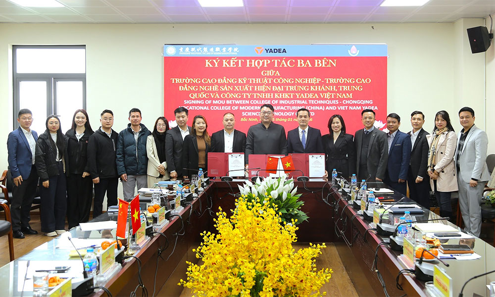 Bac Ninh college, Chinese partner and YADEA sign workforce training deal
