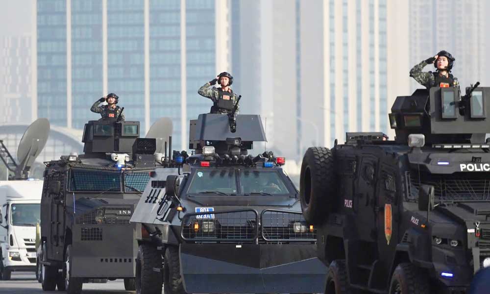 Military, police deploy forces to safeguard 14th National Party Congress