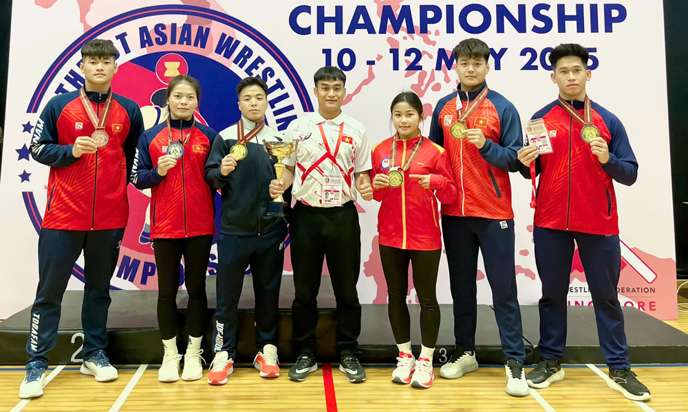 Young wrestler Do Ngoc Linh makes Bac Ninh’s wrestling shine in international arenas