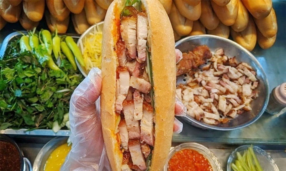 Roasted pork belly banh mi tops list of 100 best dishes in Vietnam