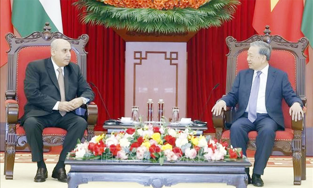 Party chief receives Jordanian House Speaker, urges stronger bilateral ties