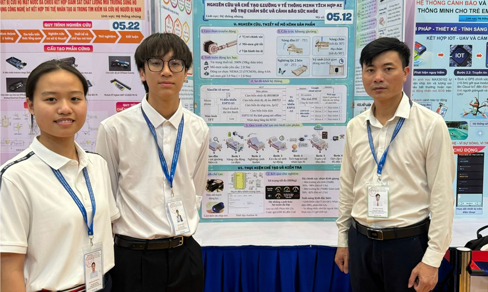 Ngo Si Lien High School wins first prize at National Science and Technology competition