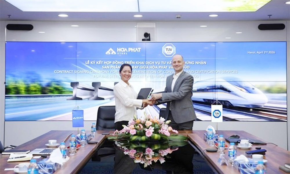 Hoa Phat partners with TÜV SÜD to certify railway rail quality