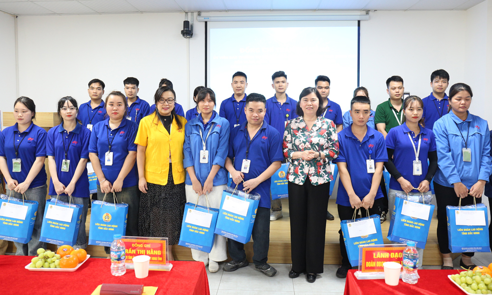 Bac Ninh provincial leader visits, encourages IP workers 
