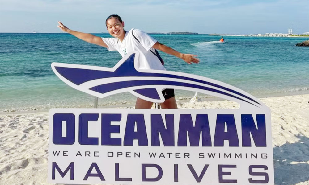 Former Vietnamese swimming star Anh Vien secures four golds at Oceanman Maldives