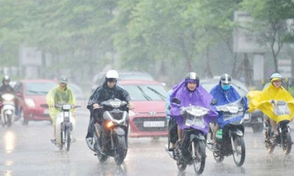 Weekly weather forecast from Monday to Sunday