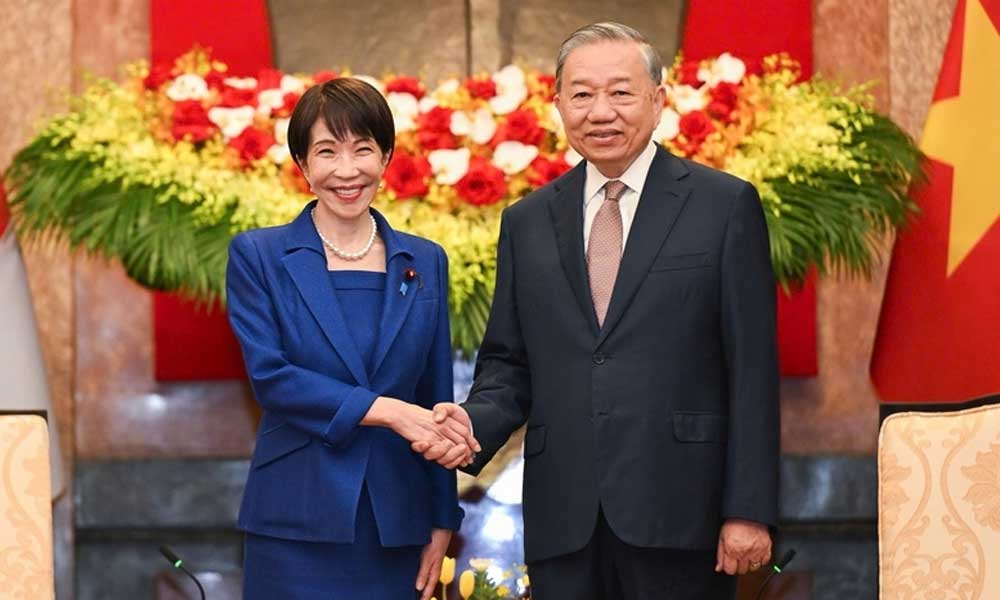 Party General Secretary, State President receives Japanese Prime Minister