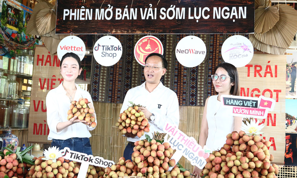 Bac Ninh leverages livestreaming to boost early ripening lychee sales