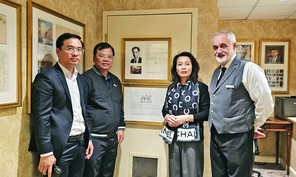 Bac Ninh officials visits Ho Chi Minh’s former workplace in U.S.