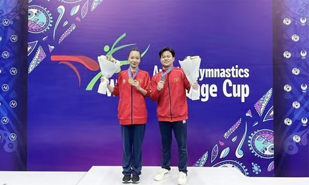 Vietnamese female gymnast wins vault gold at World Challenge Cup in Uzbekistan