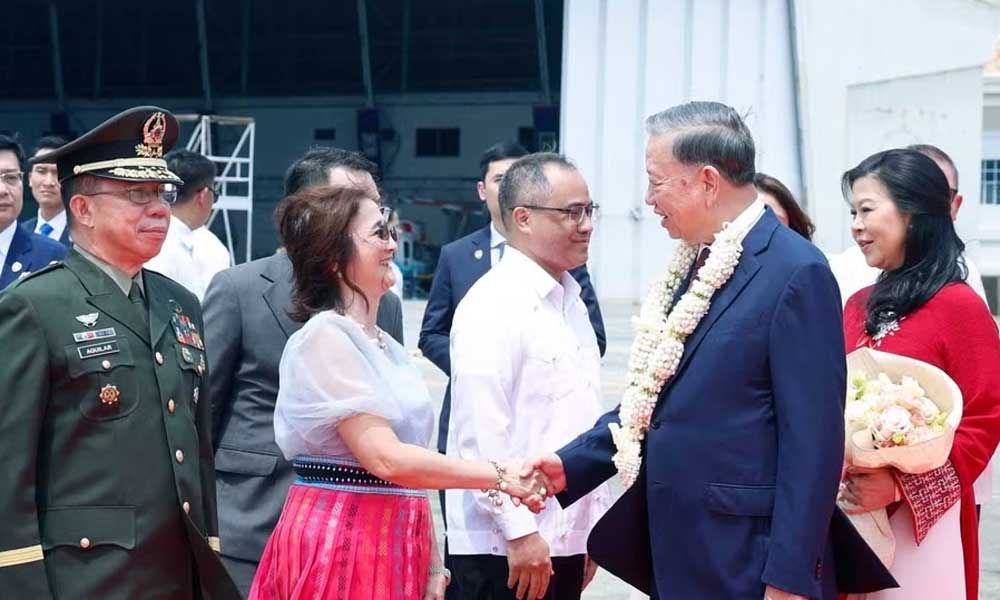 General Secretary and President To Lam arrives in Manila for state visit to Philippines
