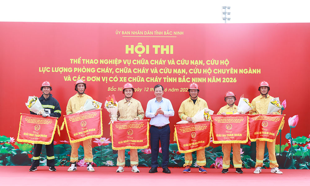Bac Ninh: Samsung Electronics leads firefighting skills competition 2026