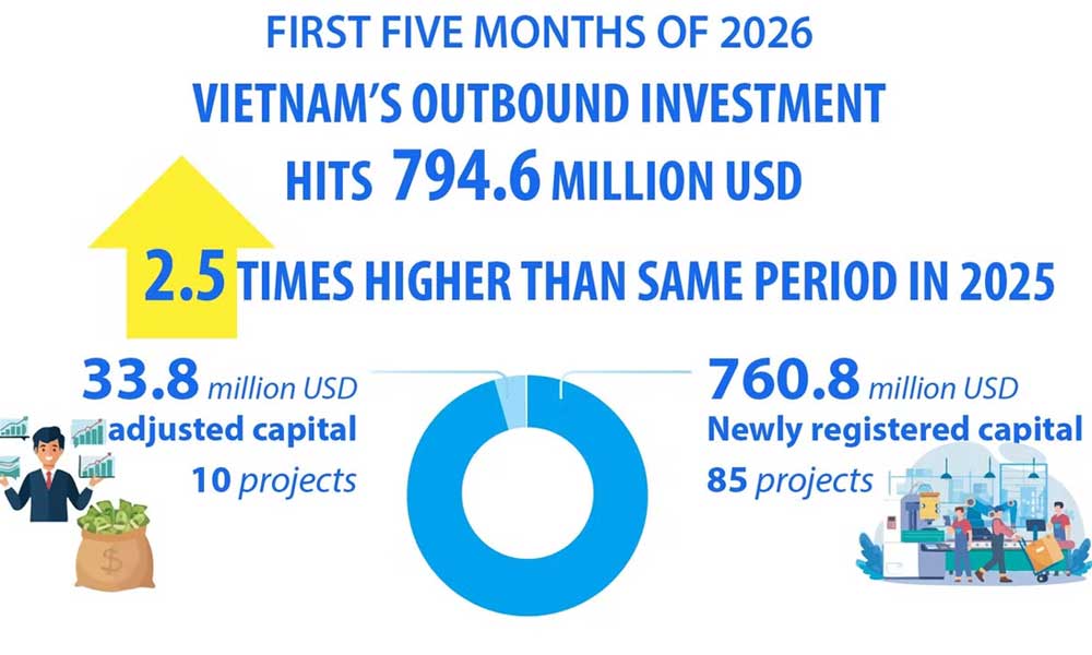 Vietnam’s outbound investment up 2.5 times year-on-year
