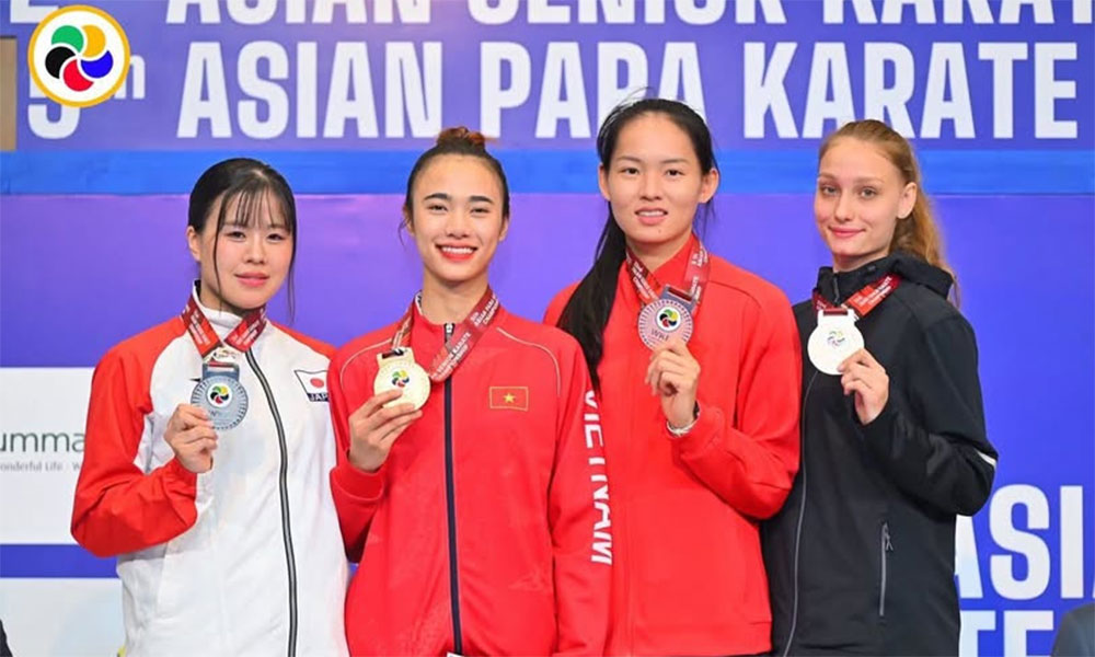 Vietnam wins gold at Asian karate tournament