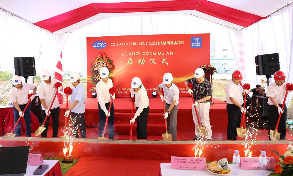 Bac Ninh breaks ground on Lens Vietnam accommodation project worth nearly 1.177 trillion VND