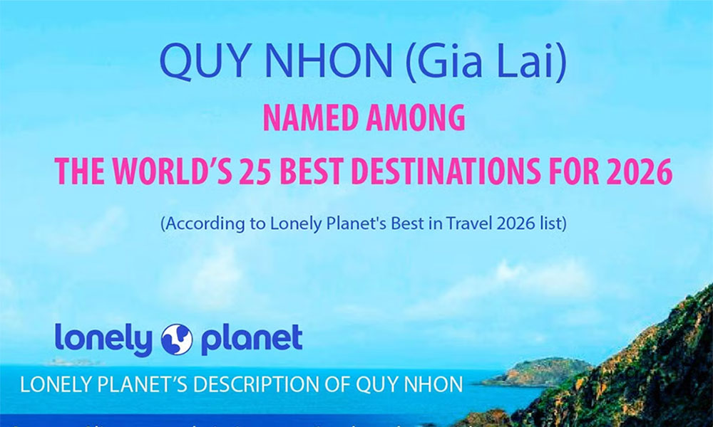Quy Nhon named among world's top 25 beach destinations for 2026