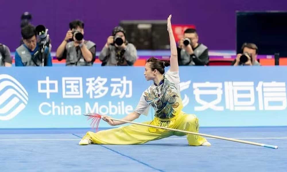 Vietnamese athlete Duong Thuy Vi wins first Taolu World Cup gold