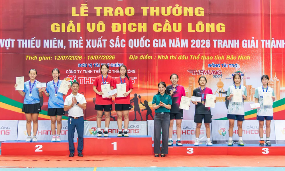 Bac Ninh badminton team finishes runner-up at national junior championships