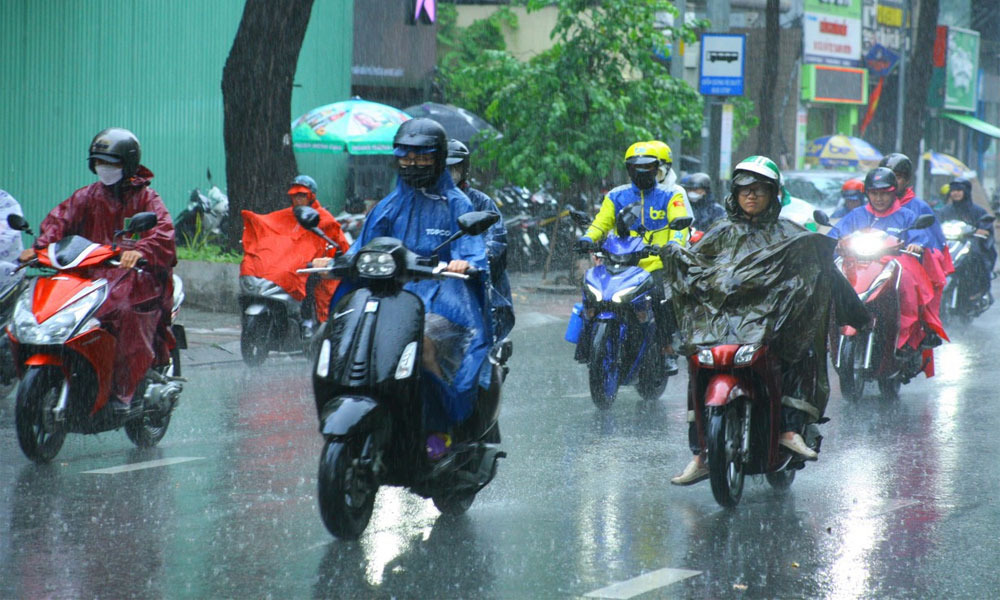 Weekly weather forecast from Monday to Sunday