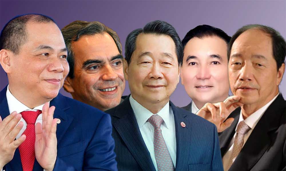 Who are the 5 richest in Southeast Asia as of July-end?