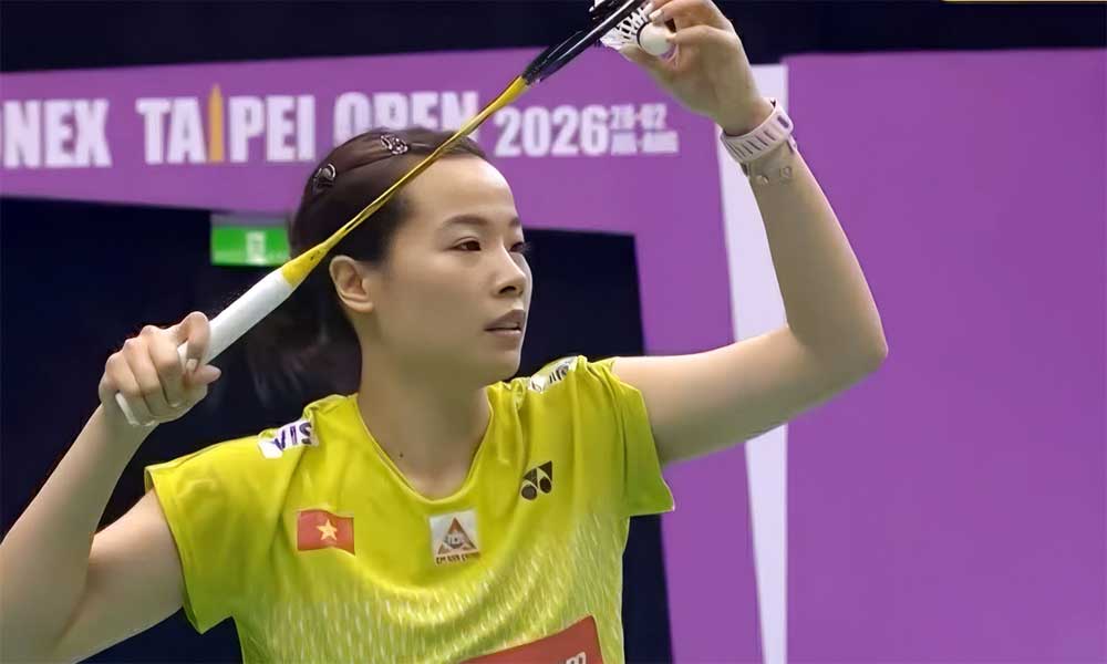 Vietnam's top woman badminton player defeats Indian prodigy, advancing to Taiwan Open final