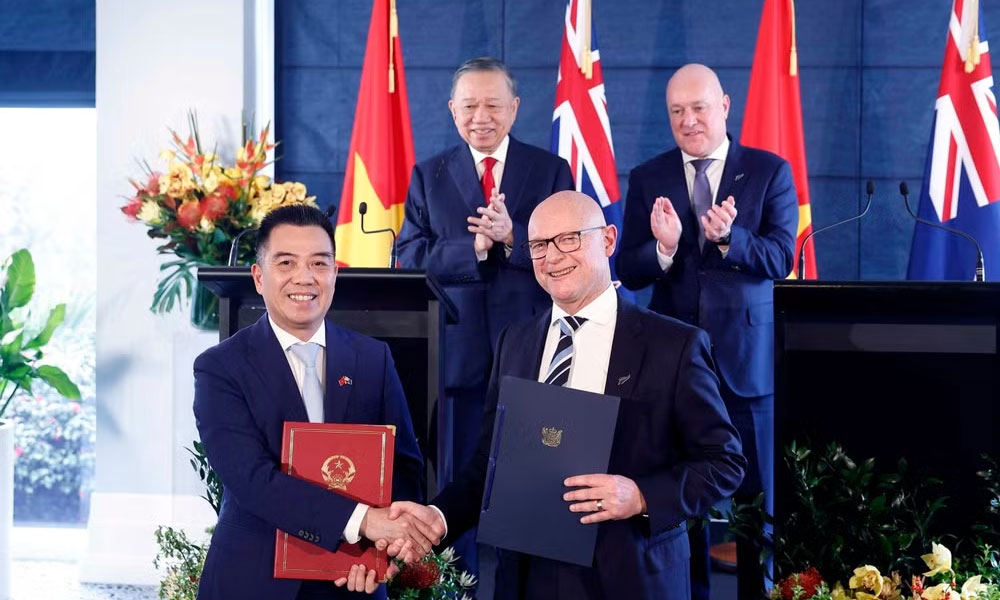 Top Vietnamese leader holds talks with New Zealand Prime Minister
