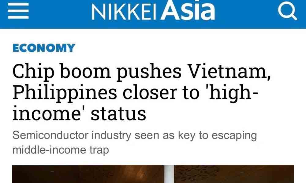Chip boom pushes Vietnam closer to “high-income” status: Nikkei Asia