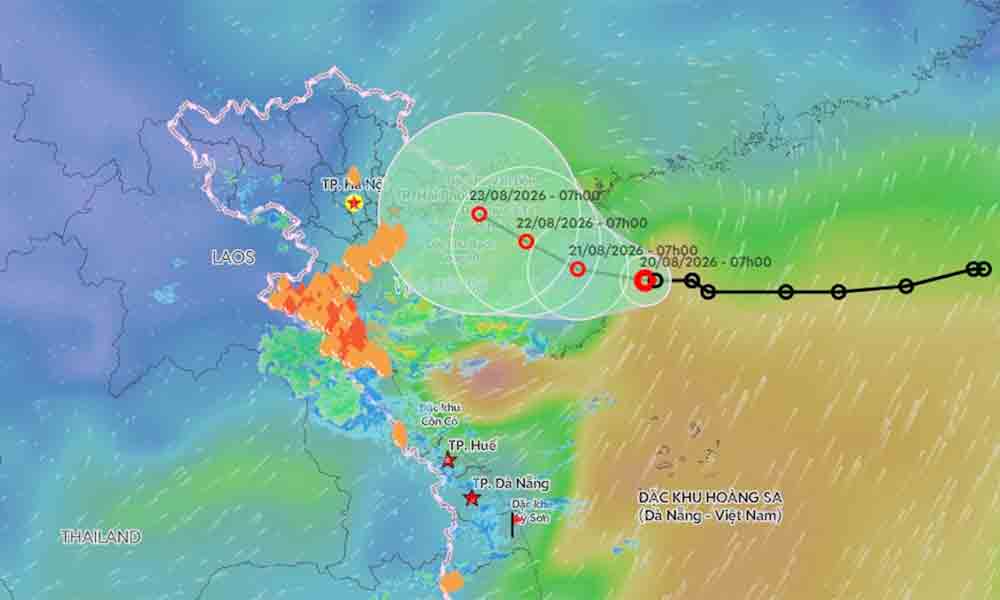 Tropical depression heads toward northern Vietnam, expected to gain strength