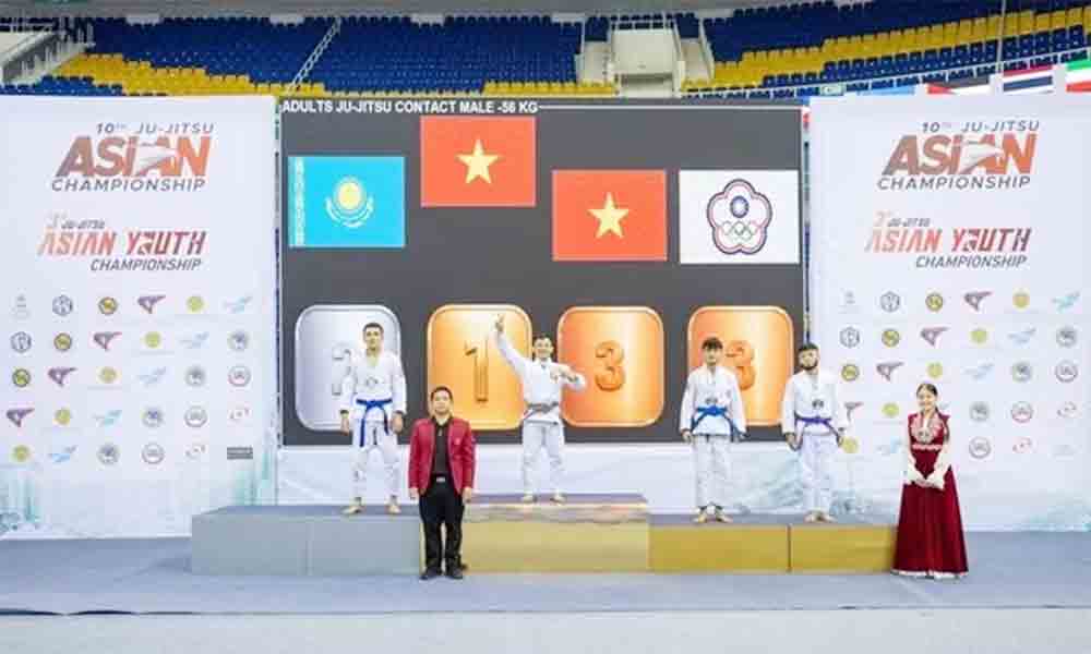Two medals added to Vietnam’s gold haul at regional jujitsu champs