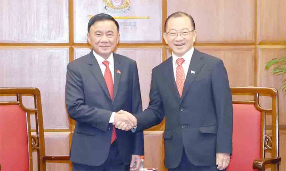 Key Party leader meets Singaporean parliamentary speaker