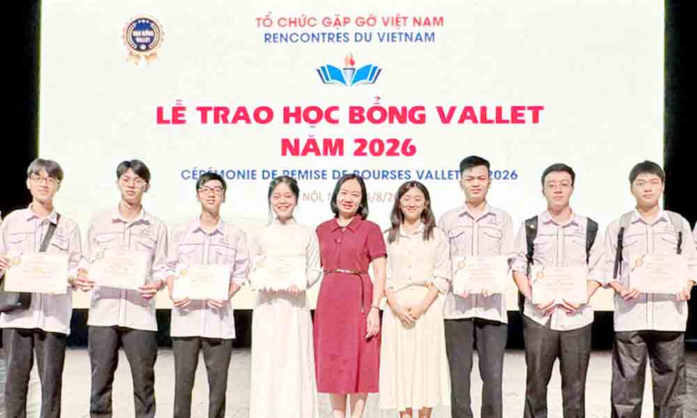 19 outstanding Bac Ninh’s students awarded 2026 Vallet Scholarships