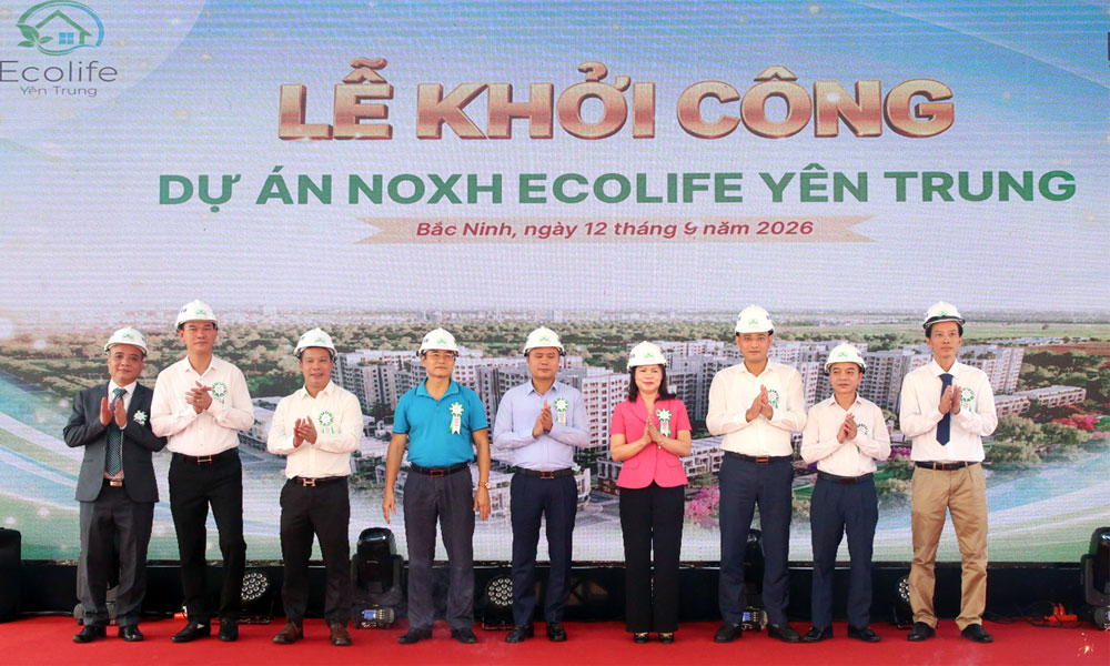 Bac Ninh breaks ground on Ecolife Yen Trung social housing project 