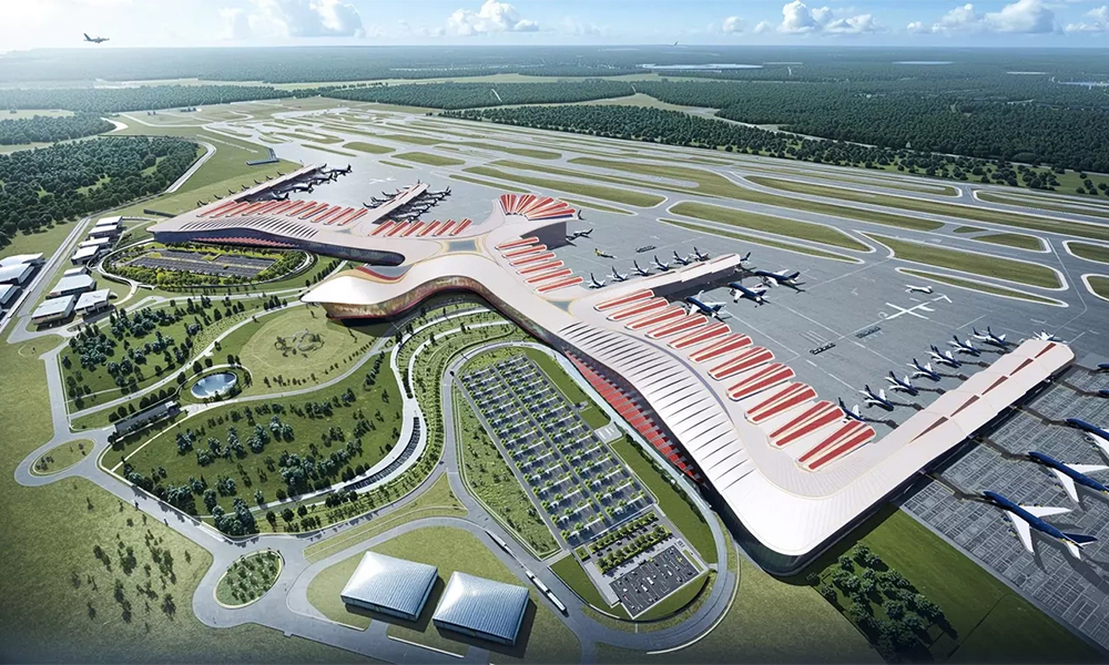 7,600 workers race to finish new airport terminal on Vietnam's largest island Phu Quoc